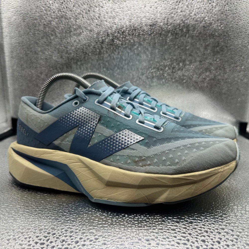Size 8.5 New Balance FuelCell Rebel V4 Quarry Heron Blue Womens Running Shoes